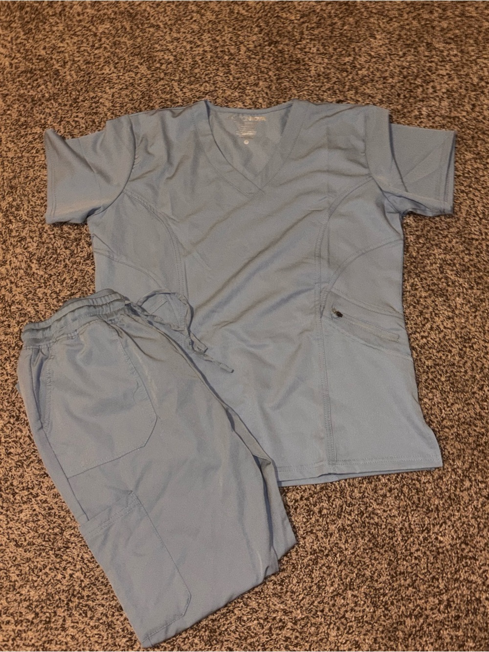 Light Blue Scrub Set